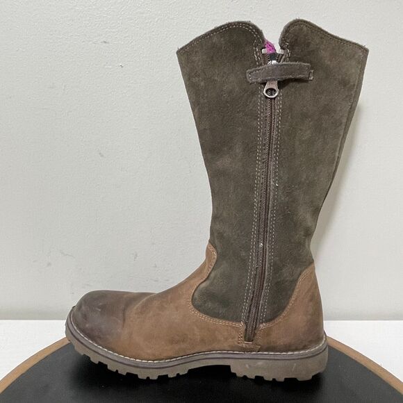 Timberland Tall Boots Brown Earthkeepers‎ Girls Youth 4.5 Equestrian - Picture 6 of 12